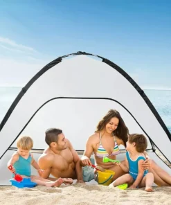 Pop Up 1-4 Person Beach Tent Sun/Water/Heat Resistant Outdoor Canopy Shelter